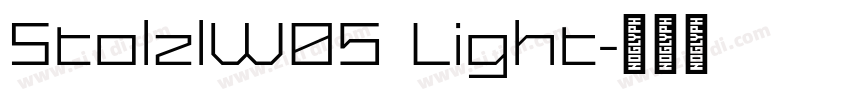 StolzlW05 Light字体转换